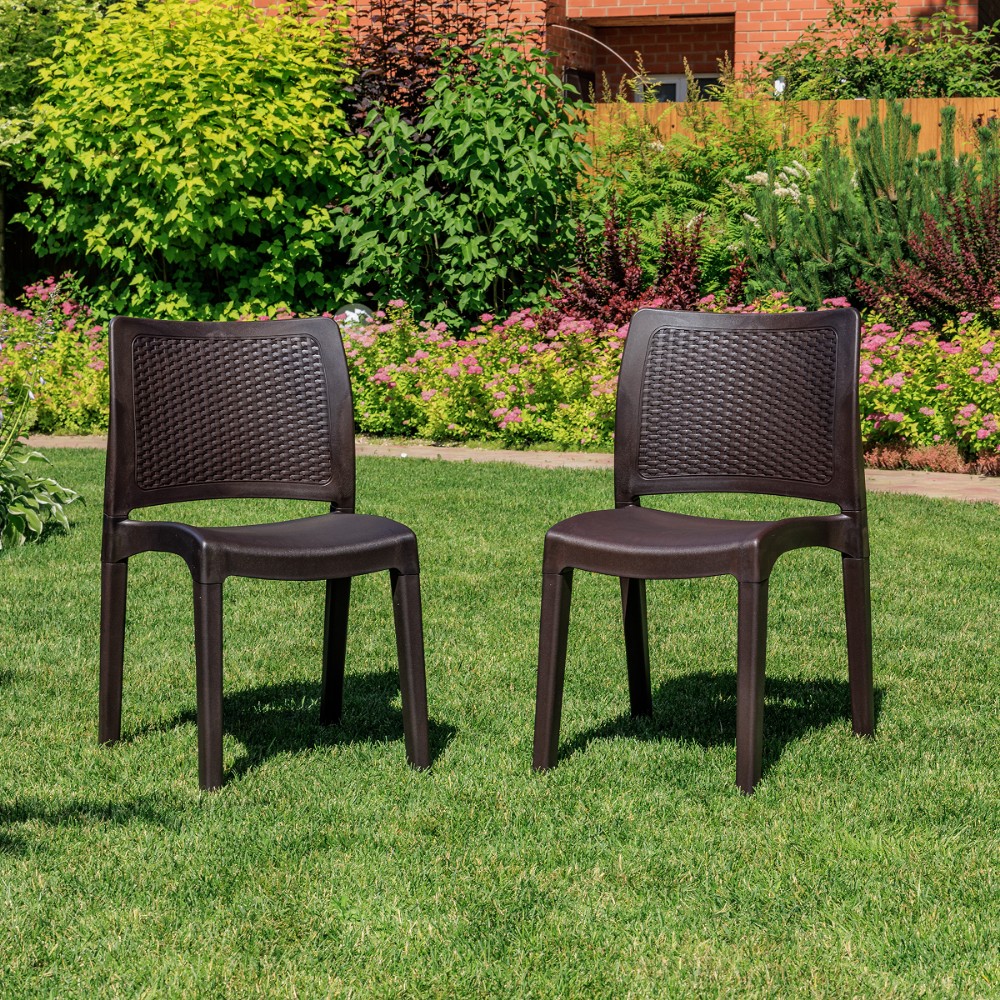 Комплект обеденных стульев Royal Family JULY (2 шт.) коричневый 1